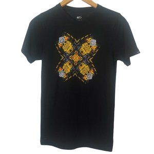 Nike DRI-FIT 6.0 Men's S T Shirt Skull Snake Cry Baby Mandala Black Short Sleeve